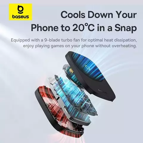 Tản Nhiệt Nam Châm Di Động Baseus MagPro II Series Ultra-Thin Magnetic Phone Cooler