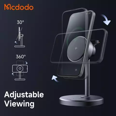 Đế Sạc Không Dây Mcdodo MagQ Qi2 3-in-1 Wireless Charging Stand (Kèm cốc cáp sạc)