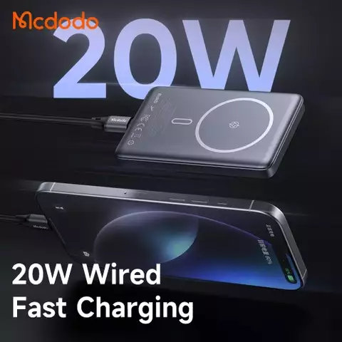 Sạc Dự Phòng Không Dây Mcdodo Papper Series 20W Magnetic Wireless Power Bank