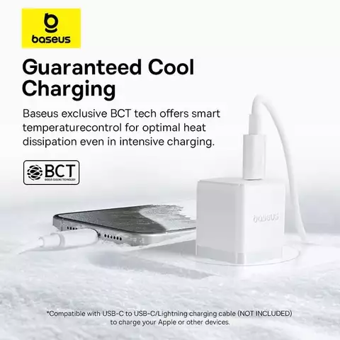 Bộ Sạc Nhanh Baseus Palm Fast Charger 1C 20W30W (Kèm cáp C to iP 1m)