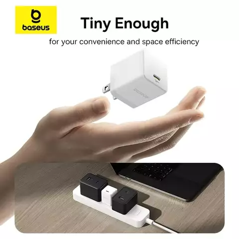 Bộ Sạc Nhanh Baseus Palm Fast Charger 1C 20W30W (Kèm cáp C to iP 1m)