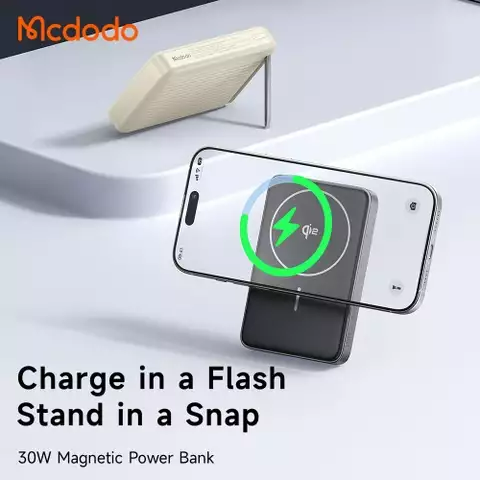 Sạc Dự Phòng Không Dây Mcdodo MagQ 10000mAh 30W Qi2 Magnetic Wireless Power Bank