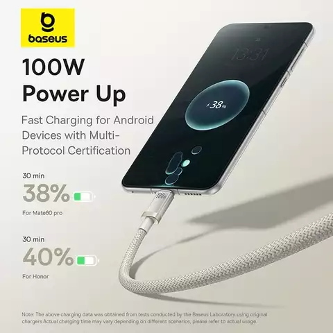 Cáp Sạc Nhanh Baseus Titanium Alloy Fast Charging Cable USB to Type-C 100W