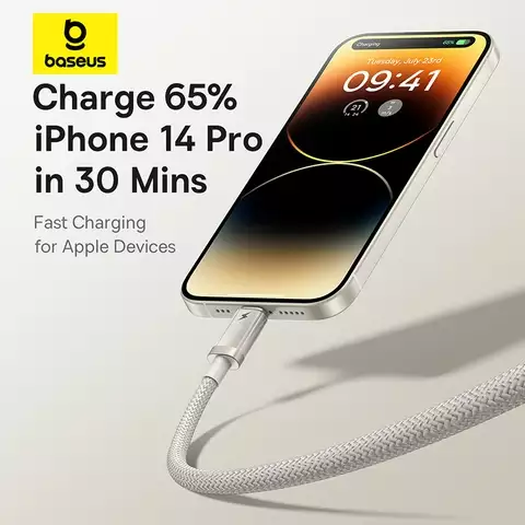 Cáp Sạc Nhanh Baseus Titanium Alloy Fast Charging Cable USB to iP 2.4A