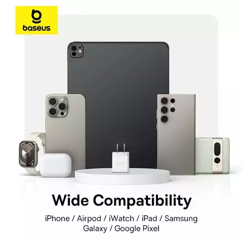 Bộ Sạc Nhanh Baseus Palm Fast Charger 1C 20W30W (Kèm cáp C to iP 1m)