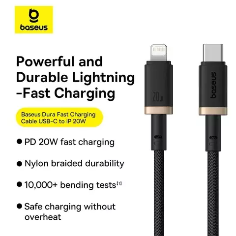 Cáp Sạc Nhanh Baseus Dura Series Fast Charging Cable Type-C to iP 20W