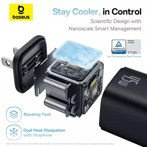 Cốc Sạc Nhanh OS-Baseus PicoGo GaN Fast Charger 1C 45W