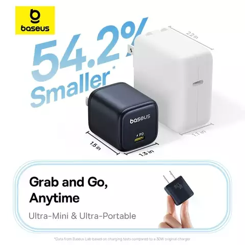 Cốc Sạc Nhanh OS-Baseus PicoGo GaN Fast Charger 1C 45W