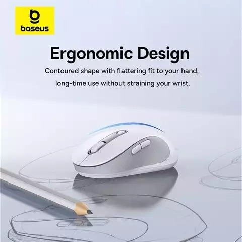 Chuột Không Dây Kết Nối Bluetooth/Wireless Baseus F02 Ergonomic Wireless Mouse