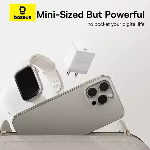 Bộ Sạc Nhanh Baseus Palm Fast Charger 1C 20W30W (Kèm cáp C to iP 1m)