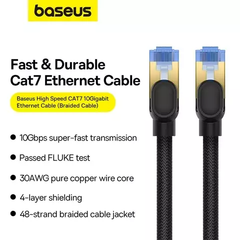 Cáp Mạng Lan 2 Đầu Baseus High Speed CAT7 10Gigabit Ethernet Cable