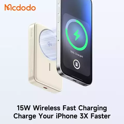 Sạc Dự Phòng Không Dây Mcdodo MagQ 30W Qi2 Magnetic Wireless Power Bank
