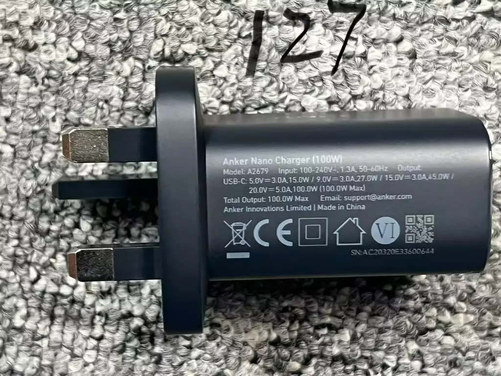 Củ Sạc Nhanh Nano 100W ANKER A2679 (Không Hộp, Không Kèm Cáp)