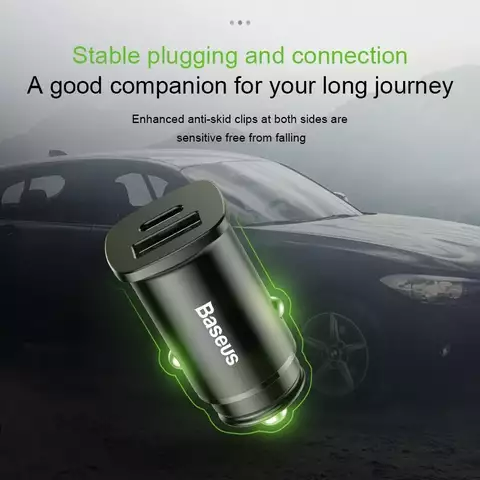 Tẩu Sạc Nhanh Ô Tô Baseus Square Metal 30W PPS Car Charger(PD3.0, QC4.0+SCP, AFC)