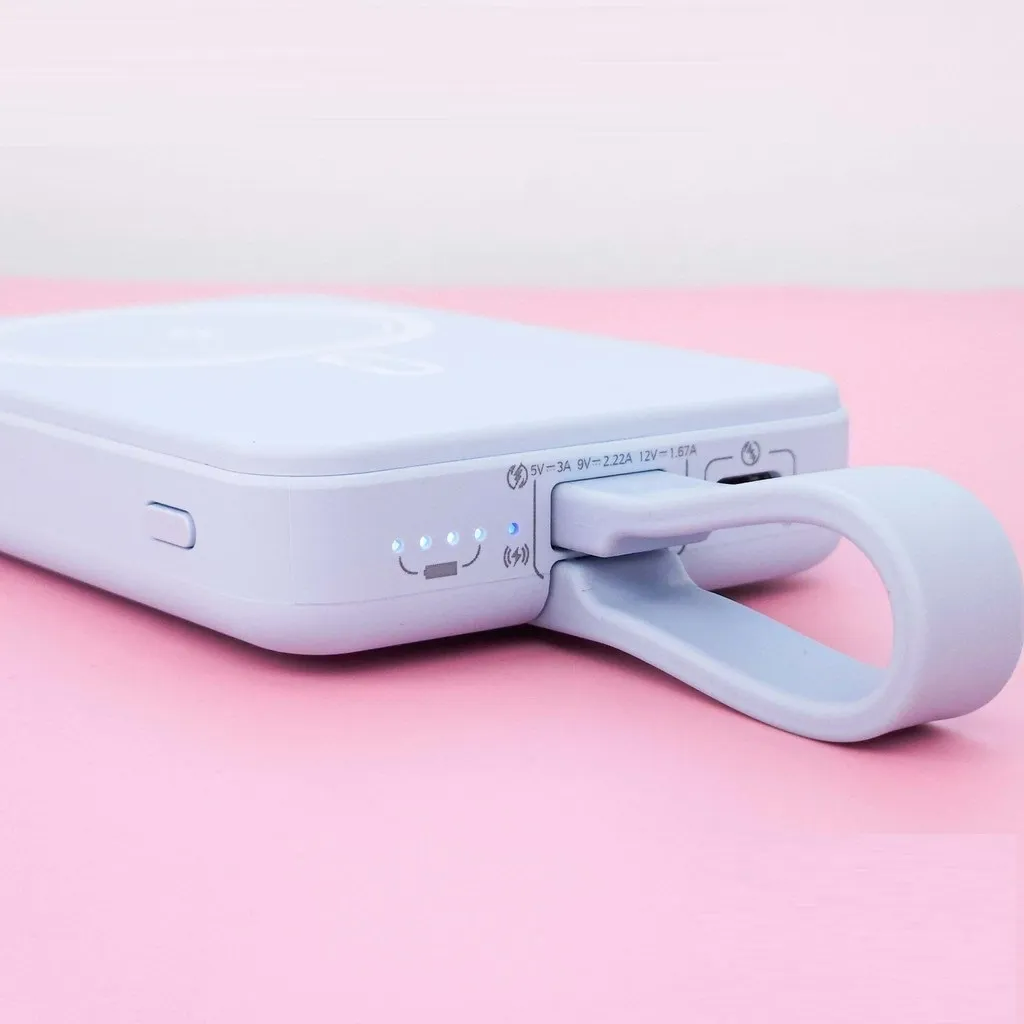 Pin Dự Phòng Magsafe Phantom P21W 10000mah Tích Hợp Cáp Sạc