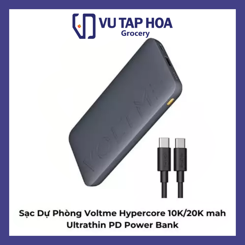 Sạc Dự Phòng Voltme Hypercore 10K/20K Ultrathin PD Power Bank
