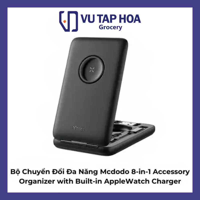Bộ Dụng Cụ Chuyển Đổi Đa Năng Mcdodo 8-in-1 Accessory Organizer with Built-in AppleWatch Charger