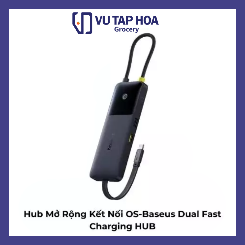 Hub Mở Rộng Kết Nối OS-Baseus Dual Fast Charging HUB