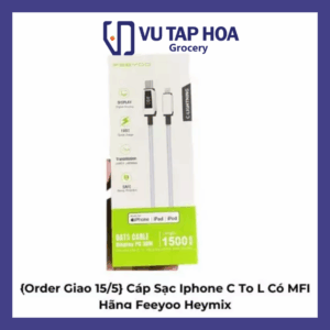 Cáp Sạc Iphone C To L Có MFI Hãng Feeyoo Heymix