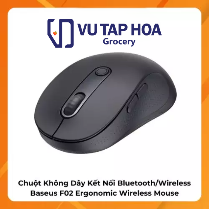Chuột Không Dây Kết Nối Bluetooth/Wireless Baseus F02 Ergonomic Wireless Mouse