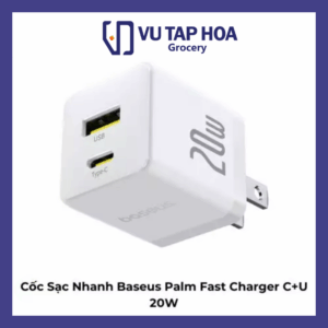 Cốc Sạc Nhanh Baseus Palm Fast Charger C+U 20W