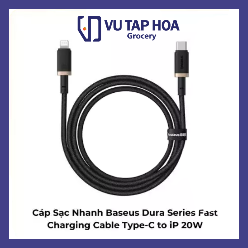 Cáp Sạc Nhanh Baseus Dura Series Fast Charging Cable Type-C to iP 20W