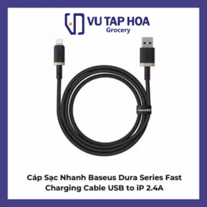 Cáp Sạc Nhanh Baseus Dura Series Fast Charging Cable USB to iP 2.4A