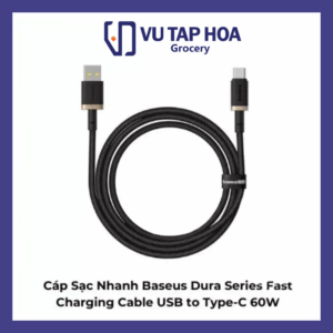 Cáp Sạc Nhanh Baseus Dura Series Fast Charging Cable USB to Type-C 60W