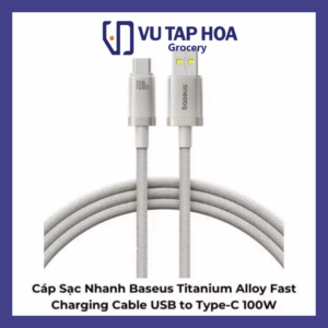 Cáp Sạc Nhanh Baseus Titanium Alloy Fast Charging Cable USB to Type-C 100W