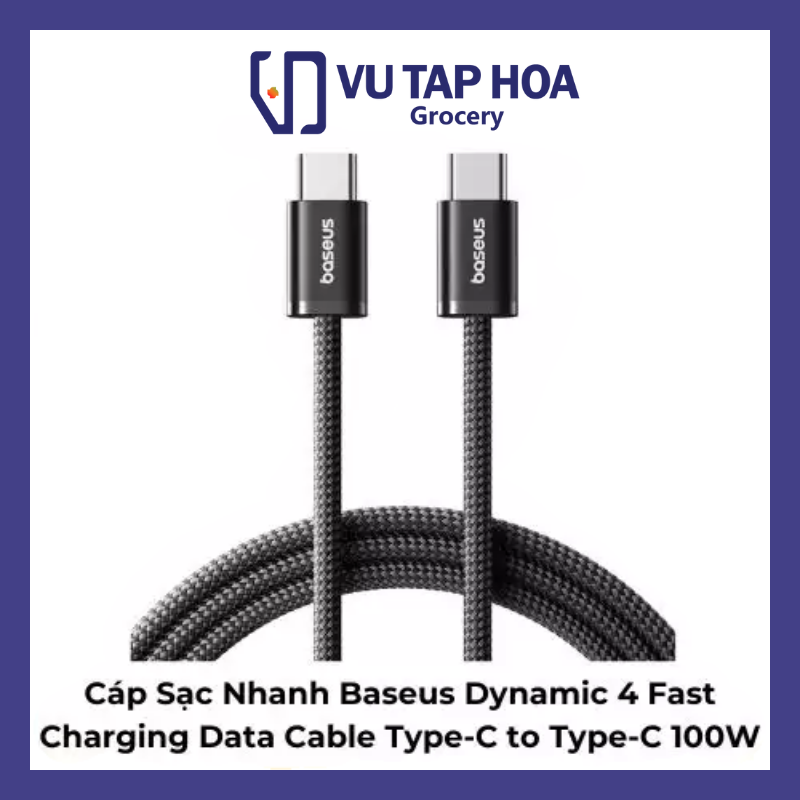 Cáp Sạc Nhanh Baseus Dynamic 4 Fast Charging Data Cable Type-C to Type-C 100W