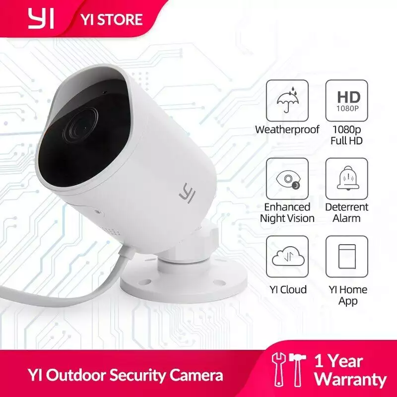 Camera IP Ngoài Trời Yi Outdoor Edition Full Hd (1080p), Bản Quốc Tế
