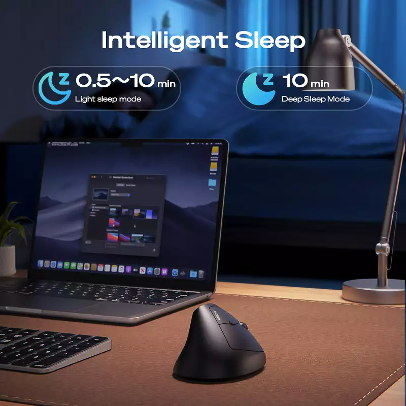 Chuột Công Thái Học Meizu Mblue M206 Pro, Chuột Silent Yên Lặng, 4000 Dpi