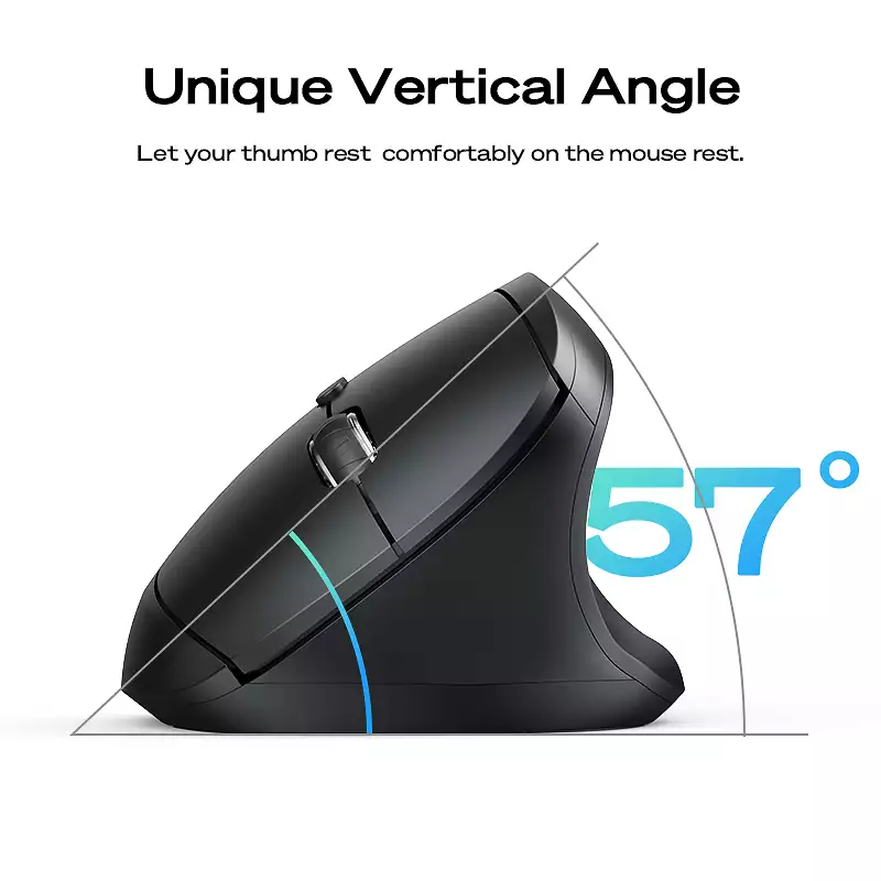 Chuột Công Thái Học Meizu Mblue M206 Pro, Chuột Silent Yên Lặng, 4000 Dpi