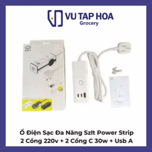 Ổ Điện Sạc Đa Năng Szlt Power Strip, 2 Cổng 220v + 2 Cổng C 30w + Usb-a