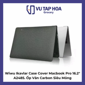 Wiwu Ikavlar Case Cover Macbook Pro 16.2″ A2485. Ốp Vân Carbon Siêu Mỏng