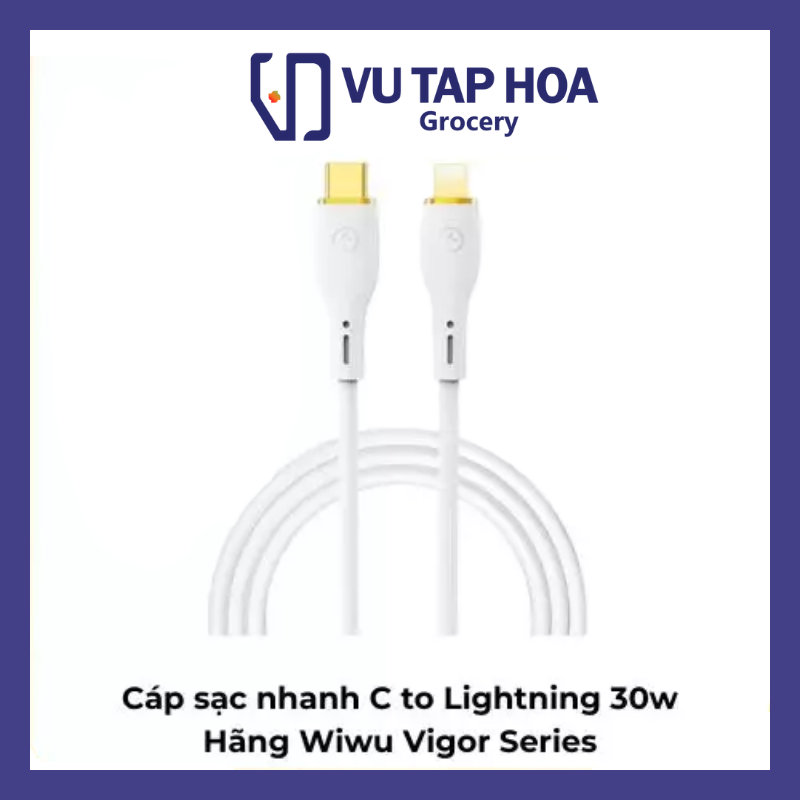 Cáp Sạc Nhanh Wiwu Vigor Series Usb-C To Lightning 30w