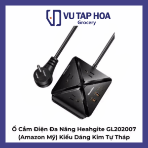 Ổ Cắm Điện Đa Năng Heahgite GL202007 (Amazon Mỹ) Kiểu Dáng Kim Tự Tháp