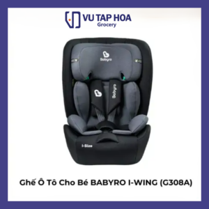 Ghế Ô Tô Cho Bé BABYRO I-WING: Chuẩn An Toàn i-Size ECE R129 Cao Cấp, Đồng Hành 1.5 Đến 12 Tuổi