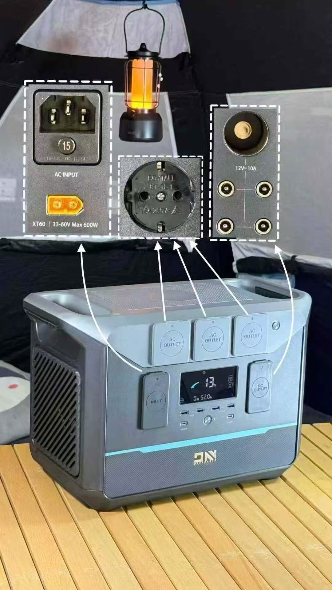 Trạm Sạc 1800W Daranener Neo1500 Pro Portable Power Station (Đức)