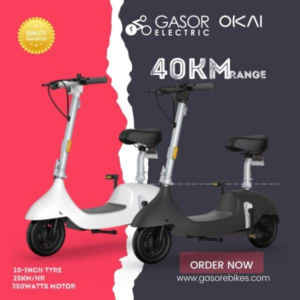 Xe Điện Gấp Gọn Okai Ea10 (Hàng Walmart Mỹ) - Màu Xanh Nhạt