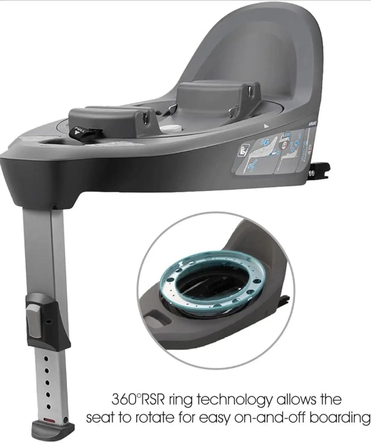 Ghế Ô Tô Trẻ Em APRAMO METRO HUB ( UK ) – Xoay 360°, từ 0 đến 4 tuổi, khoá ISOFIX