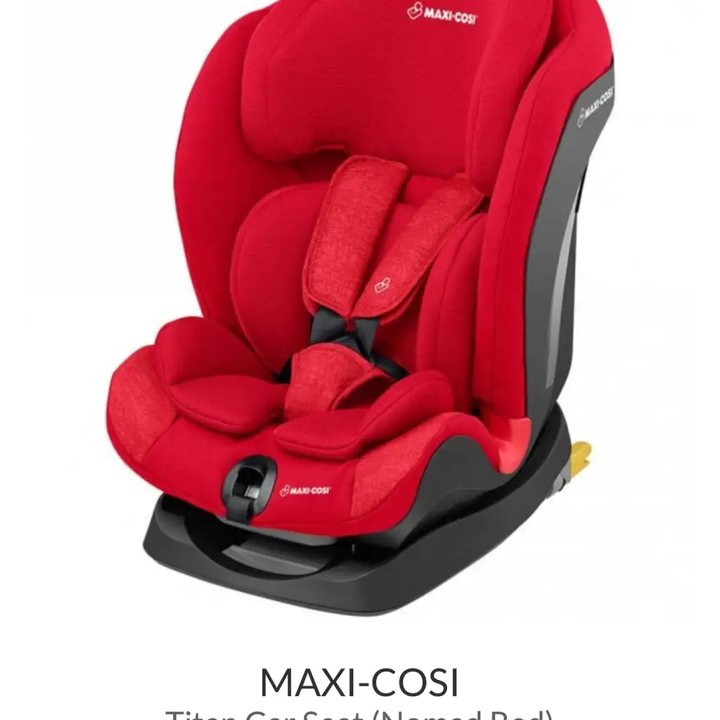 Ghế Ngồi Ô Tô Trẻ Em Maxi-Cosi Titan ( Hà Lan ) – khoá ISOFIX, màu đỏ