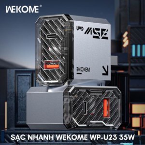 Củ Sạc Nhanh 35W Wekome WP-U23 2 Cổng Sạc Hỗ Trợ Sạc Nhanh PPS, PD, GAN