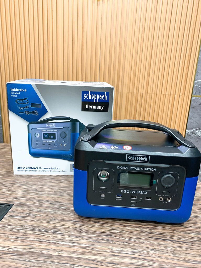 Trạm Sạc 600W BSG1200MAX 577Wh Hãng Scheppach (Hàng Đức)
