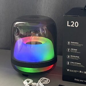 Loa Bluetooth L20 , đèn RGB đổi màu , thiết kế trong suốt