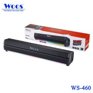 Loa Bluetooth soundbar WOOS WS-460 , công suất 12W , đèn RGB , FM