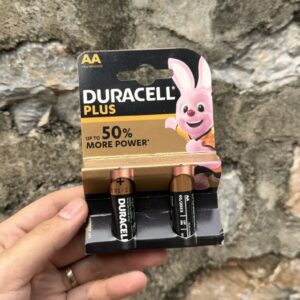 Vỉ 2 viên Pin tiểu AA Duracell Plus dung lượng cao,pin Alkaline hạn 2033 KM