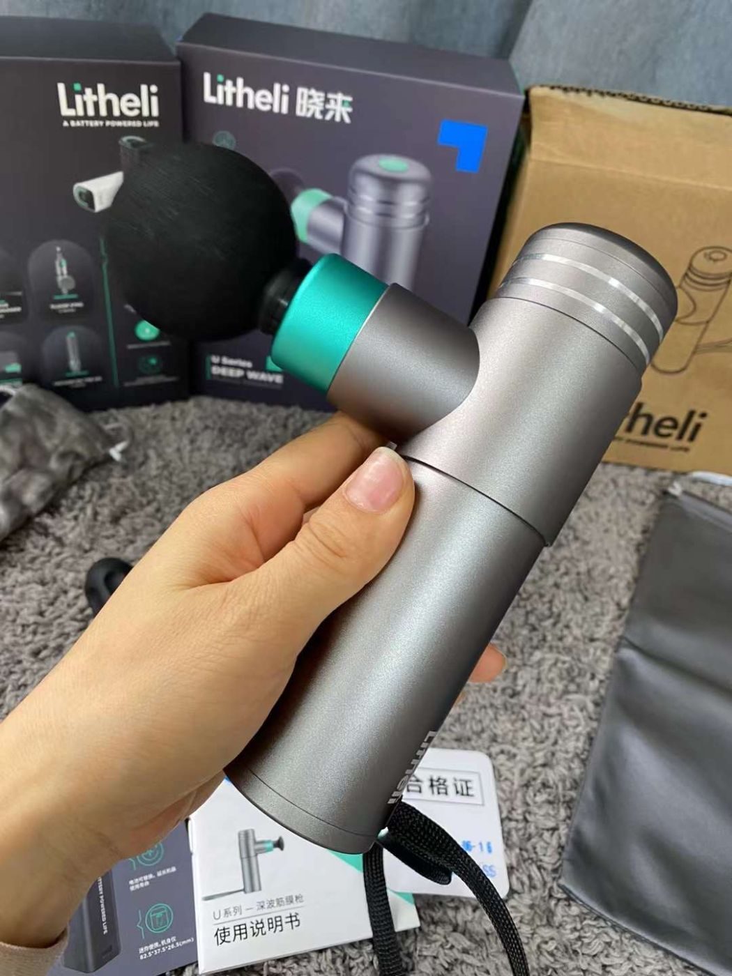 Súng Massage Cơ Litheli DEEP WAVE