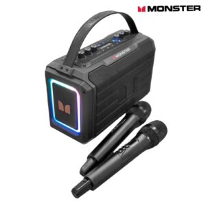 Loa Bluetooth Karaoke Monster 80W Adventurer 1000 MS22141 ( phiên bản 2 Mic không dây )