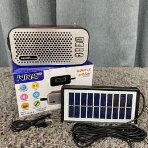 Loa Bluetooth NNS NS-8163S-S , có đài FM , 2 panel năng lượng mặt trời